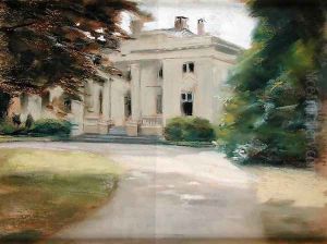 The Godeffroy Country House in Hirschpark von Nienstedten on the Elbe, 1902 by Max Liebermann