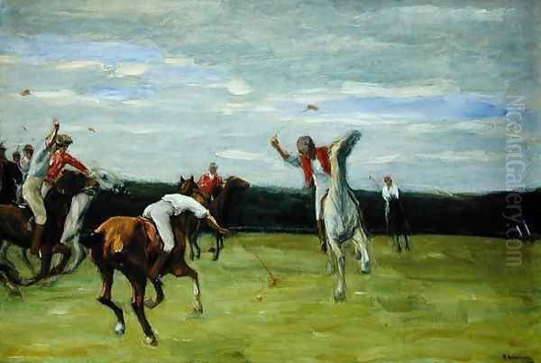 Polo player in Jenischpark, Hamburg, 1903 - view 1