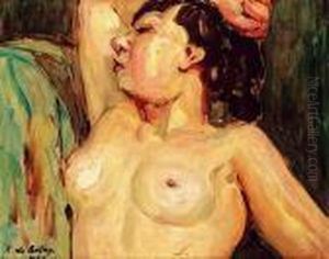 Nu Le Bras Leve by Pierre De Belay