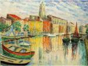 Le Port De Saint Tropez by Pierre De Belay