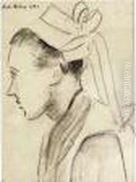 Jeune Bretonne De Profil - view 1