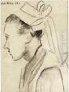 Jeune Bretonne De Profil by Pierre De Belay