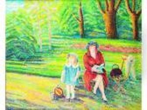 Mere Et Enfant Au Luxembourg