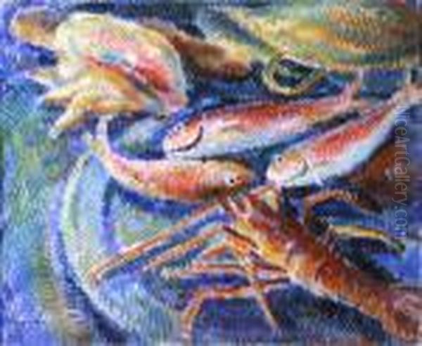 Nature Morte A La Langouste Et Aux Rougets - view 1