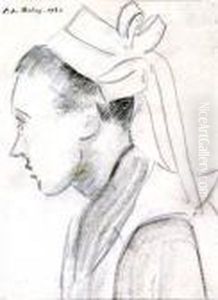 Bretonne De Profil by Pierre De Belay