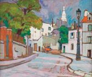 La Rue Lepic A Montmartre by Pierre De Belay