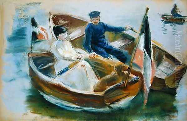Two Boats with Flags, Wannsee, 1910 - view 1