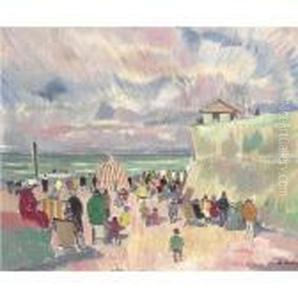 Villerville, La Plage Animee - view 1