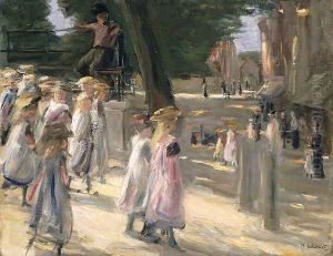 The Road to the school on Edam by Max Liebermann