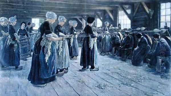 Spinning Workshop in Laren, 1889 - view 1