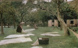 The Bleaching Ground by Max Liebermann