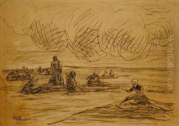 Repairing the Nets, 1894 - view 1