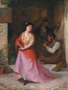 Ein Tanzchen by Eugene de Blaas