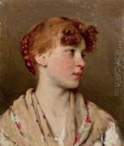 Madchenportrat by Eugene de Blaas
