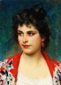 Das Madchen Aus Chioggia by Eugene de Blaas