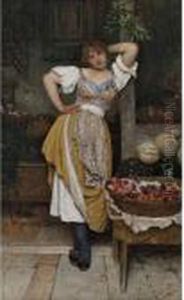 The Fruit Seller by Eugene de Blaas