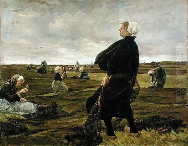 Repairing the Nets, 1889 - view 1