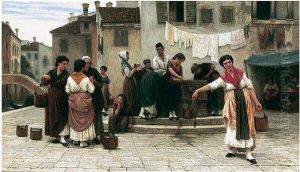 Am Brunnen (at The Well) by Eugene de Blaas