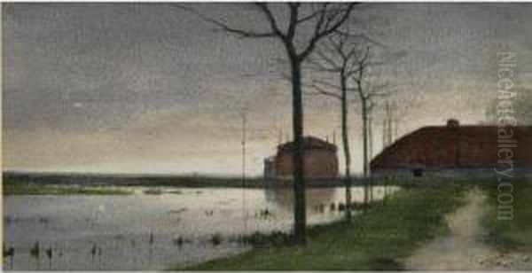 A View Along The River Vecht - view 1