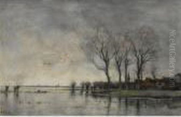 A Town On The River Vecht - view 1