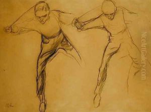 Two male figures by Max Liebermann