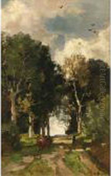 A Peasant On A Country Lane - view 1