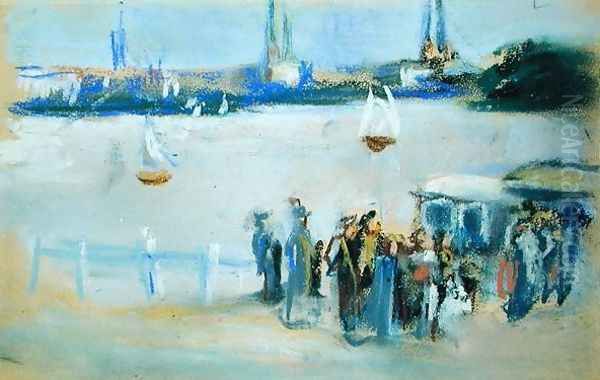 View of the Aussenalster, 1909 - view 1