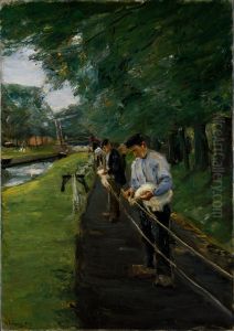 The Ropewalk in Edam by Max Liebermann