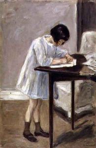 The Artist's Granddaughter at the Table, 1923 by Max Liebermann