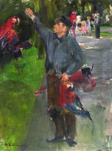 Parrot Man by Max Liebermann