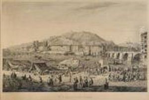 Vue De Lyon Prise Du Quai Saint Antoine by Jean-Jacques De Boissieu