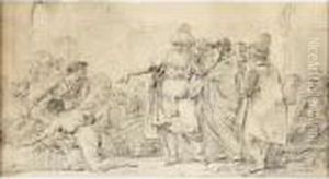 Groupe De Personnages by Jean-Jacques De Boissieu