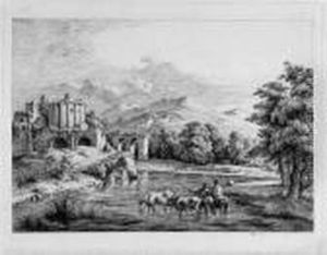 Vue Du Temple De Vesta by Jean-Jacques De Boissieu