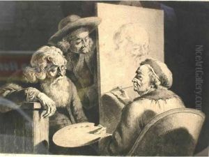 Le Peintre Et Son Modele by Jean-Jacques De Boissieu