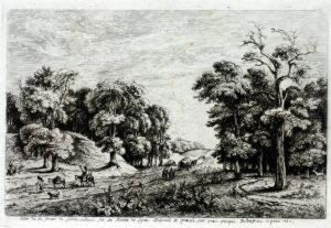 Entree De La Foret Defontainebleau by Jean-Jacques De Boissieu