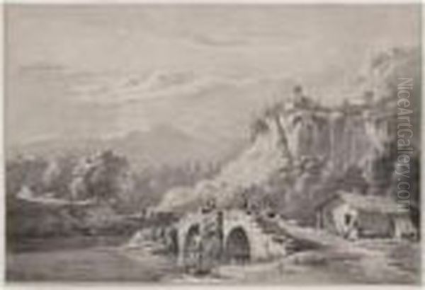 Paysage Avec Un Pont - view 1