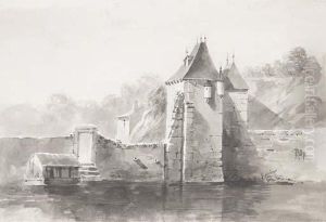 Vue De L'ancienne Porte De Vaize A Lyon by Jean-Jacques De Boissieu