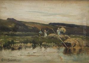 Haymaking On Bolney Island