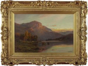 Near Inversnaid, Loch Lomond by Alfred de Breanski