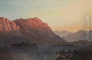 Sunset In The Highlands by Alfred de Breanski