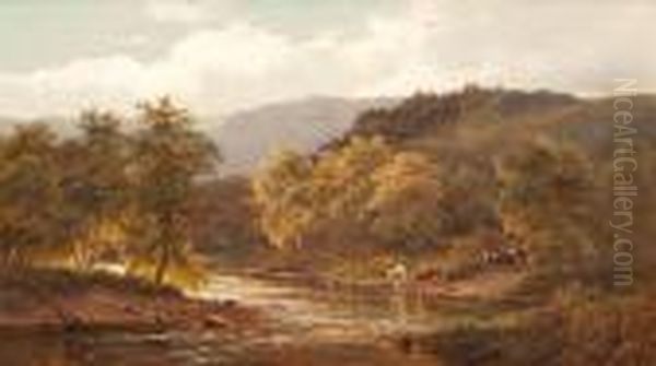 Viehherde Am Flus Dee (wales) - view 1