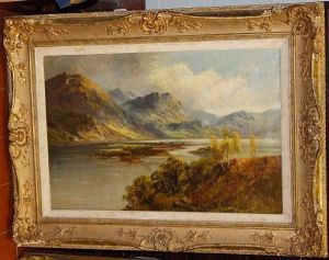 Loch Landscape by Alfred de Breanski