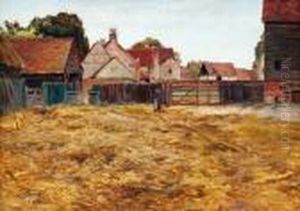 Yard View by Alfred de Breanski