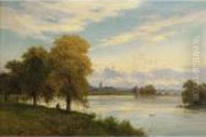 Walton-on-thames by Alfred de Breanski
