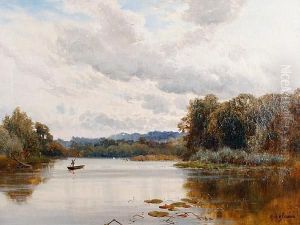 Penton Hook On The Thames by Alfred de Breanski
