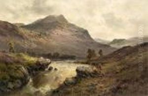 The Falls Of Tummell, Nb by Alfred de Breanski