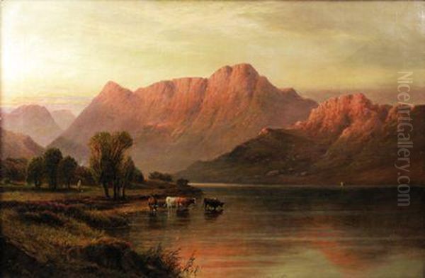 Sunset, Gwynant, North Wales - view 1