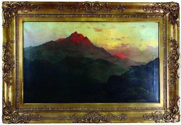 Paisaje Montanoso Con Pescador. - view 1