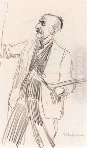 Selbstbildnis 2 by Max Liebermann