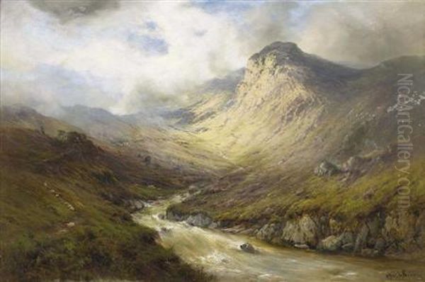 On A Mountain Pass - view 1